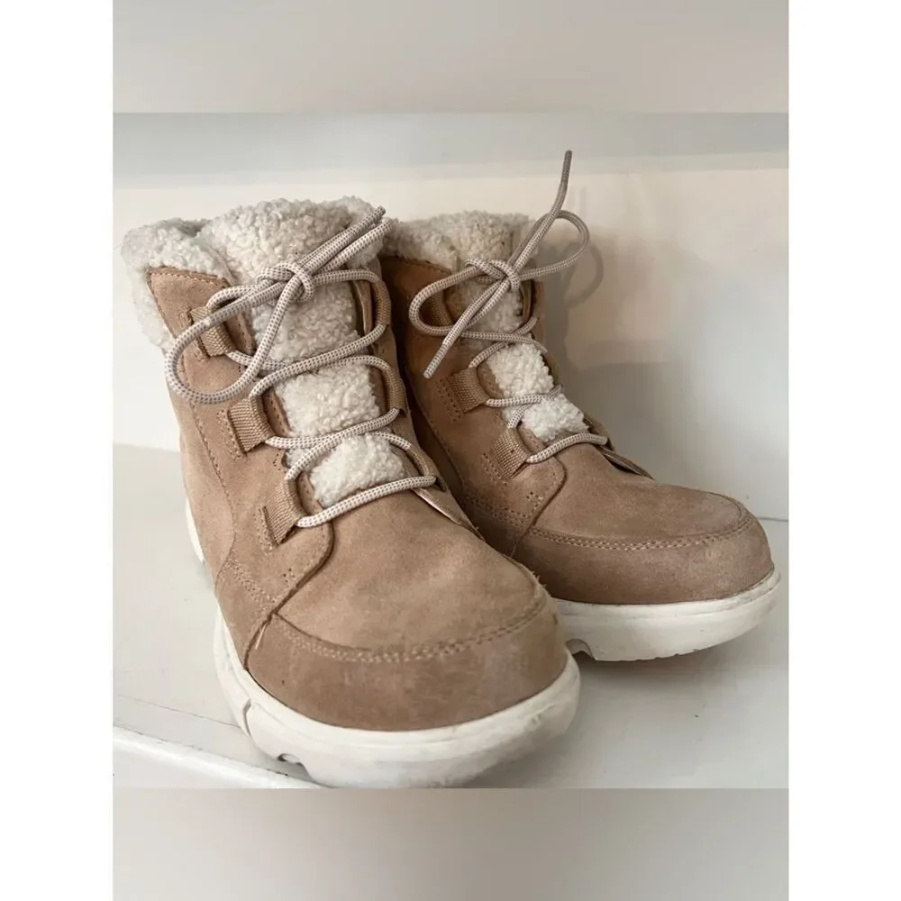 Sorel Explorer II Carnival Cozy Waterproof Boot Size 10 Tan